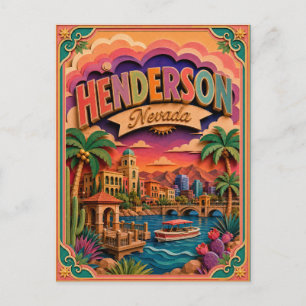 Cartão Postal PopCut Estados Henderson Nevada Arte em Papel
