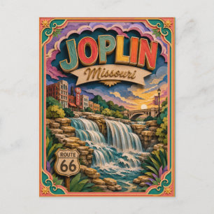Cartão Postal PopCut Estados Joplin Missouri Arte de Papel