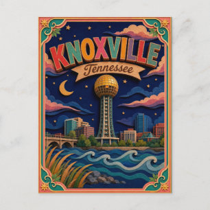 Cartão Postal PopCut Estados Knoxville Tennessee Arte em Papel