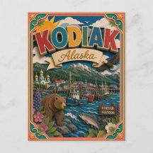 PopCut Estados Kodiak Alasca Arte de Papel