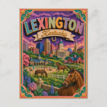 PopCut Estados Lexington Kentucky Arte em Papel