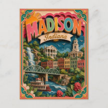 PopCut Estados Madison Indiana Arte em Papel