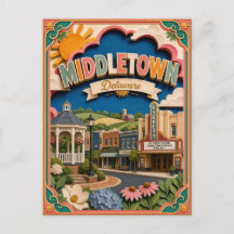 PopCut Estados Middletown Delaware Arte de Papel