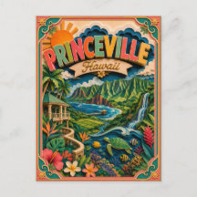 PopCut Estados Princeville Havaí Arte de Papel
