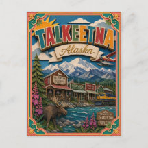 PopCut Estados Talkeetna Alasca Arte em Papel