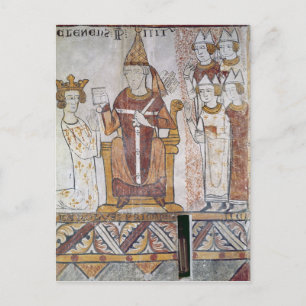 Cartão Postal Pope Clement IV Invocando Charles de Anjou
