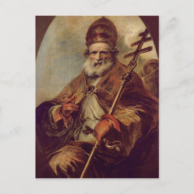 Cartão Postal Pope Leo I (Frente)