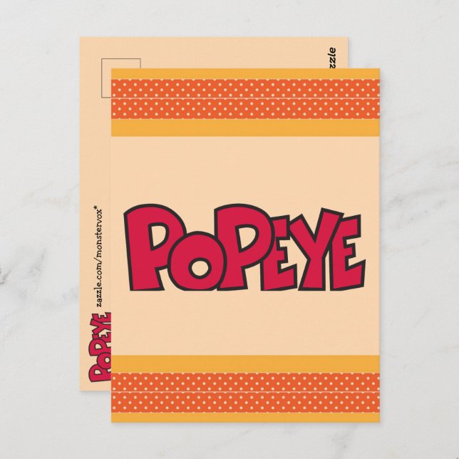 Cartão Postal Popeye Postcard (Frente/Verso)