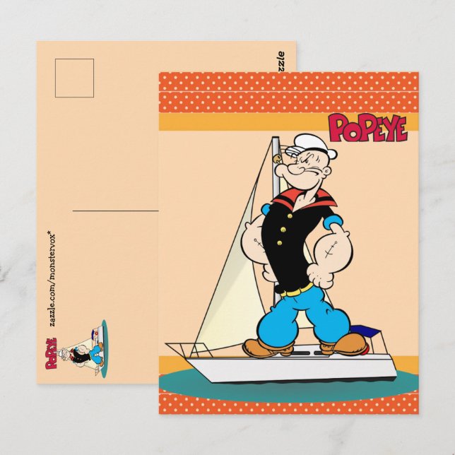 Cartão Postal Popeye Postcard (Frente/Verso)