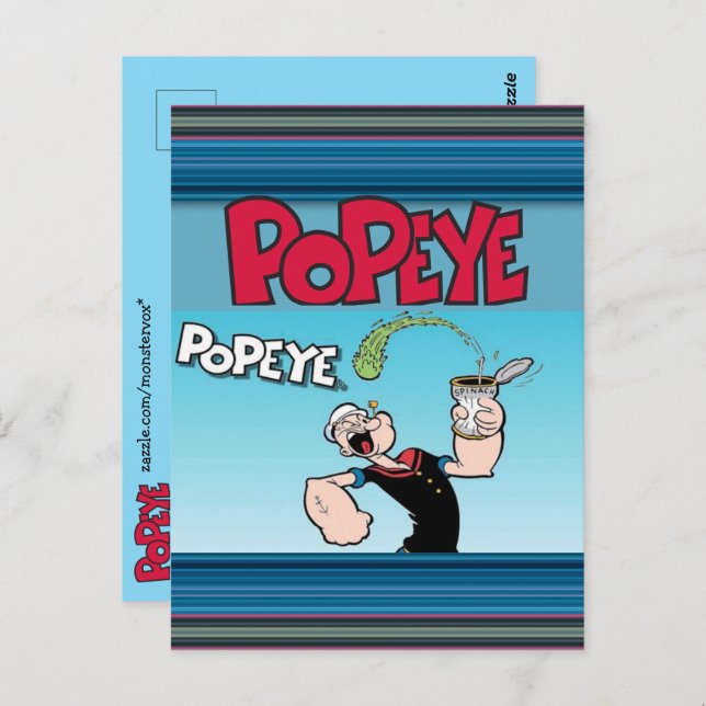 Cartão Postal Popeye Postcard (Frente/Verso)