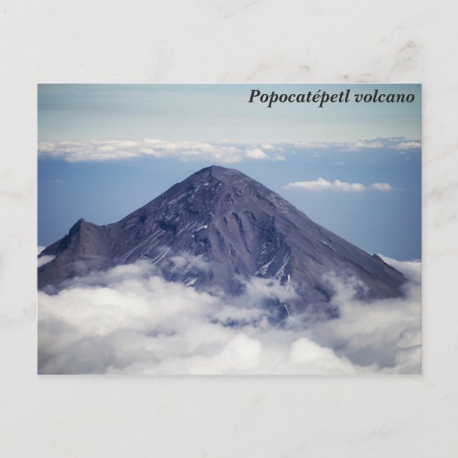 Cartão Postal Popocatépetl Volcano, México (Frente)