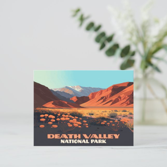 Cartão Postal Poppies California Park (Em pé/Frente)