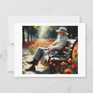 Cartão Postal Poppies, Para Não Esquecermos.