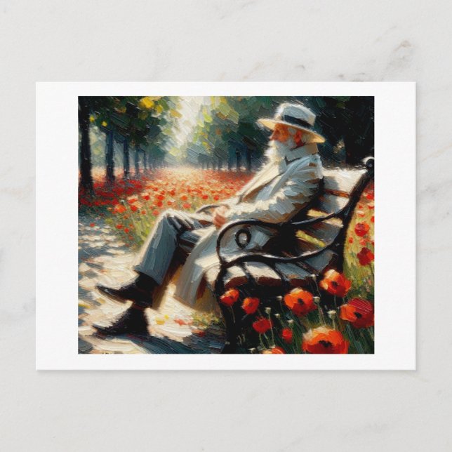 Cartão Postal Poppies, Para Não Esquecermos. (Frente)