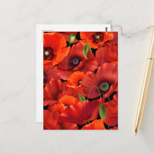 Cartão Postal Poppy