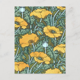 Cartão Postal Poppy Amarelo