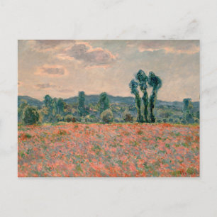 Cartão Postal Poppy Field - Claude Monet