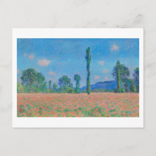 CARTÃO POSTAL "POPPY FIELD, GIVERNY" 1890-91 CLAUDE MONET