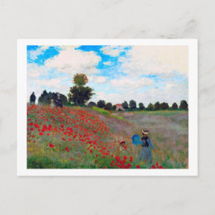 Cartão Postal Poppy Field, Monet