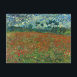 Cartão Postal Poppy Field | Vincent van Gogh<br><div class="desc">Poppy Field de Vincent van Gogh é uma pintura paisagística vibrante e expressiva que captura a beleza de um campo exuberante pontilhado com papoilas vermelhas brilhantes. Usando sua assinatura pinceladas giratórias e contrastes ousados de cores, van Gogh dá vida à cena com movimento e energia. Os verduras vívidas do capim...</div>