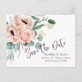 Cartão Postal Poppy Radiance Salvar a Data