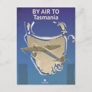 Cartão Postal Por Ar Para A Tasmânia Viagens vintage