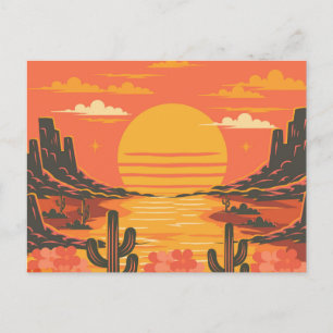 Cartão Postal Pôr do sol