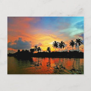 Cartão Postal pôr do sol