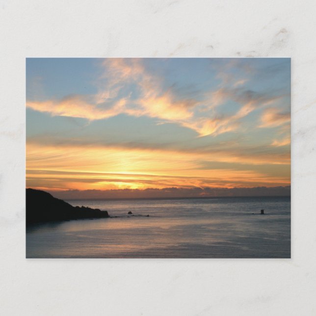 Cartão Postal pôr do sol (Frente)