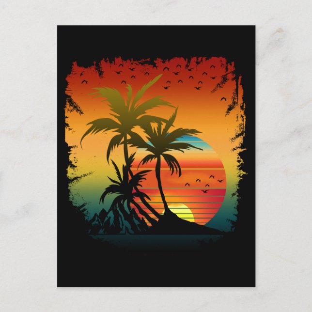 CARTÃO POSTAL PÔR DO SOL  (Frente)