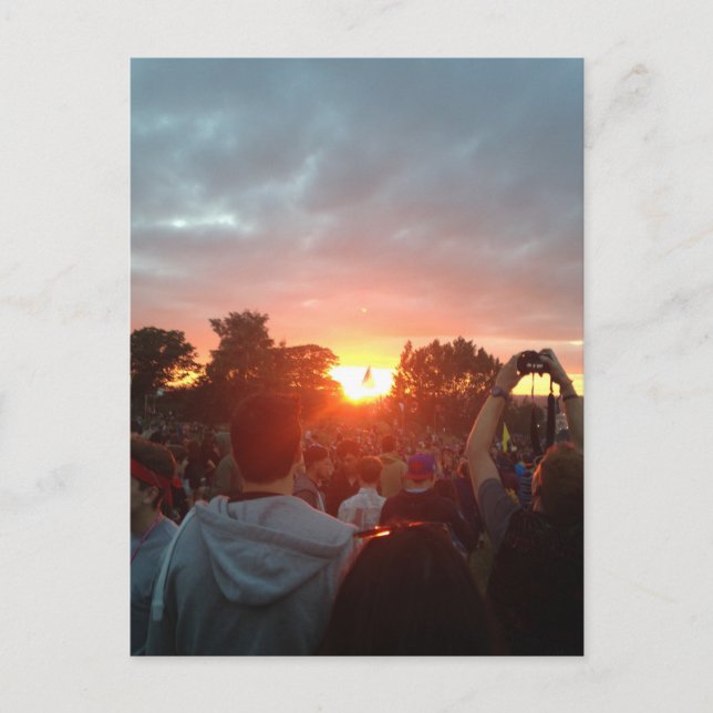 Cartão Postal pôr do sol (Frente)