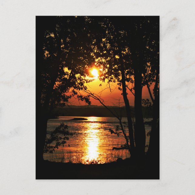 Cartão Postal pôr do sol (Frente)
