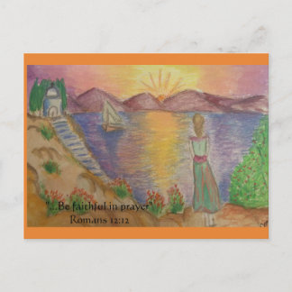 Cartão Postal pôr do sol