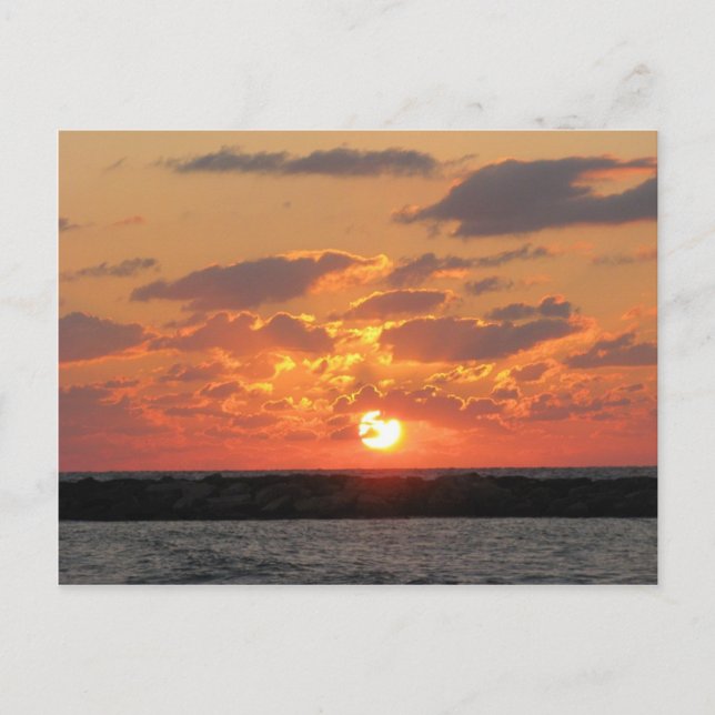 Cartão Postal pôr do sol (Frente)