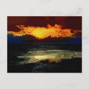 CARTÃO POSTAL PÔR DO SOL