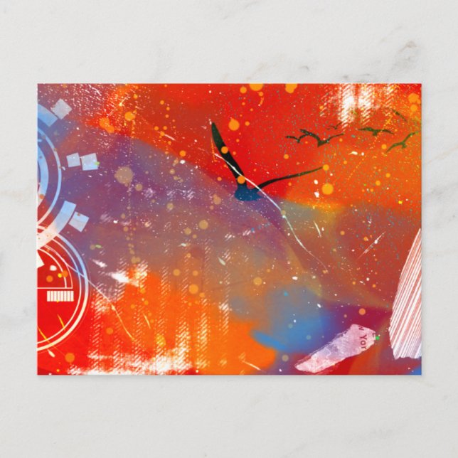 Cartão Postal pôr do sol (Frente)