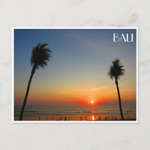 Cartão Postal pôr do sol bali