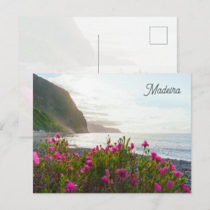 Cartão Postal Pôr do Sol Costeiro Madeira