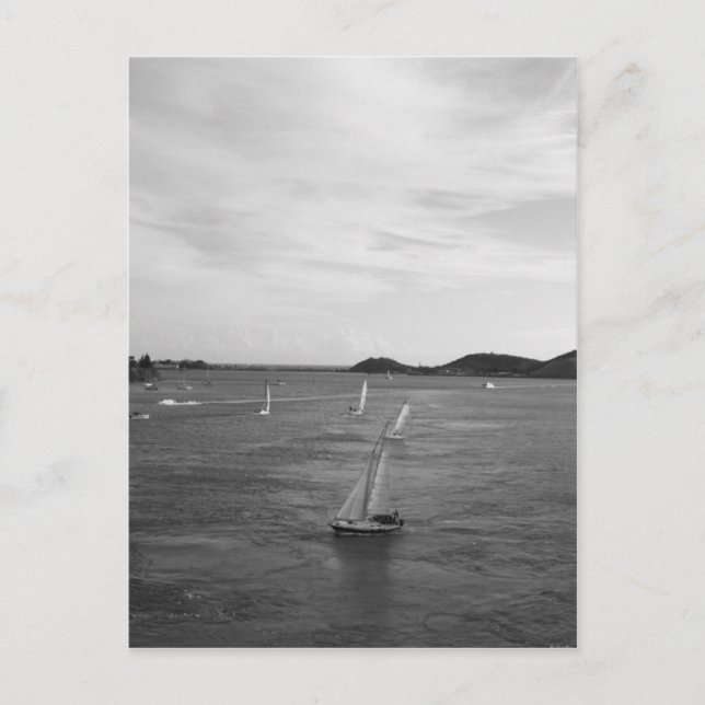 Cartão Postal Por do sol de Noumea (Frente)