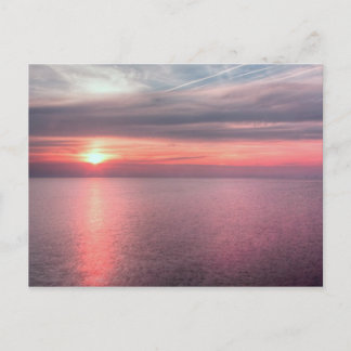 Cartão Postal pôr do sol de verão de Norfolk