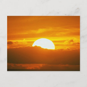 Cartão Postal Pôr do Sol Deslumbrante: Moorea, passagem do recif