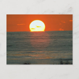 Cartão Postal Pôr do Sol Deslumbrante: Pacífico Sul, Taiti