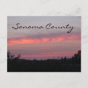 Cartão Postal Pôr do sol do Condado de Sonoma 2