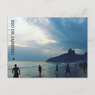 Cartão Postal pôr do sol do futebol rio