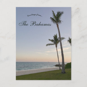 Cartão Postal Pôr do sol em Grand Bahama, Bahamas