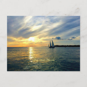 Cartão Postal Pôr do sol em Key West, Flórida