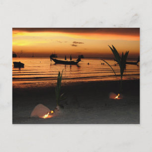 Cartão Postal Pôr do sol em Koh Tao