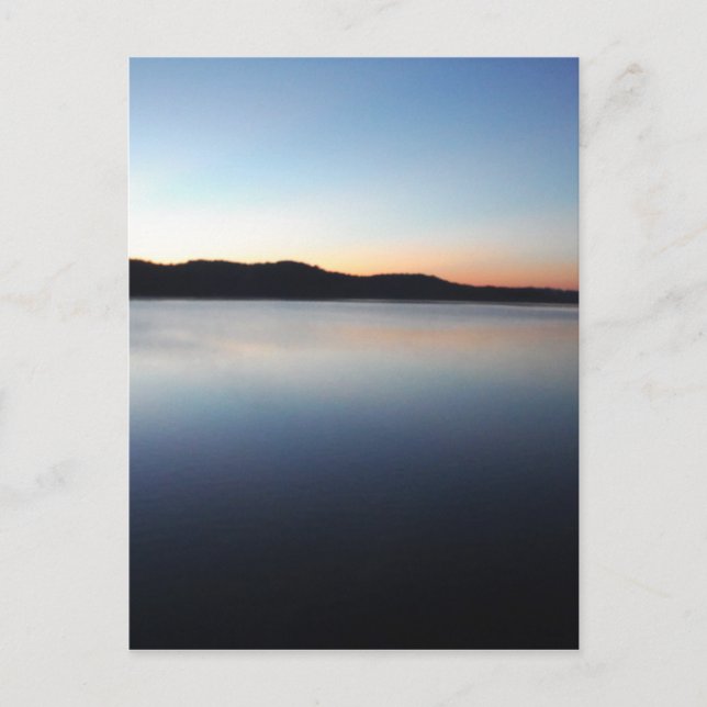 Cartão Postal Pôr do sol em Lake Arrowhead (Frente)