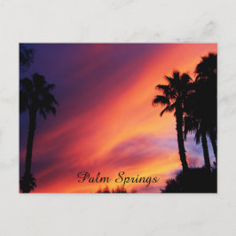 Cartão Postal Pôr do Sol em Palm Springs