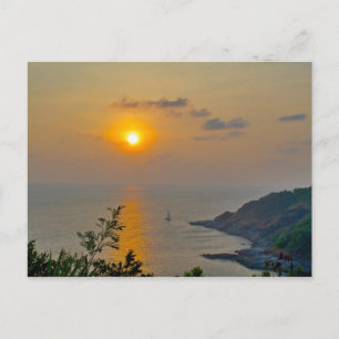Cartão Postal pôr do sol em Phuket